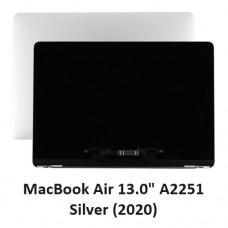 Genuine Apple Macbook Air 13.0"  A2251 (2020) Complete Screen Top [Silver]